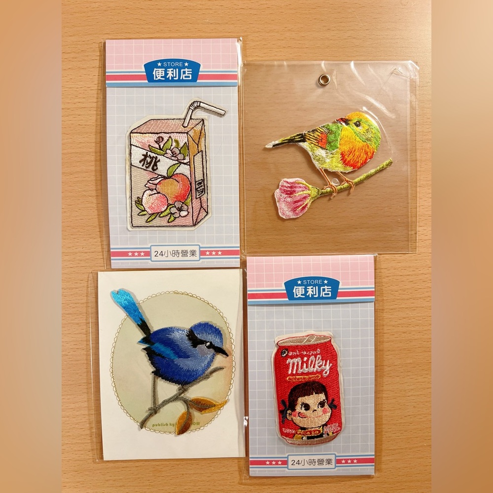 4 pcs  Patches lot Embroidery Sew Iron On Applique for Jackets Jeans NEW